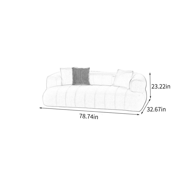 style sofa, Light Gray