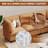 8-Pieces Faux Leather Sectional Sofa With two Ottoman Modular