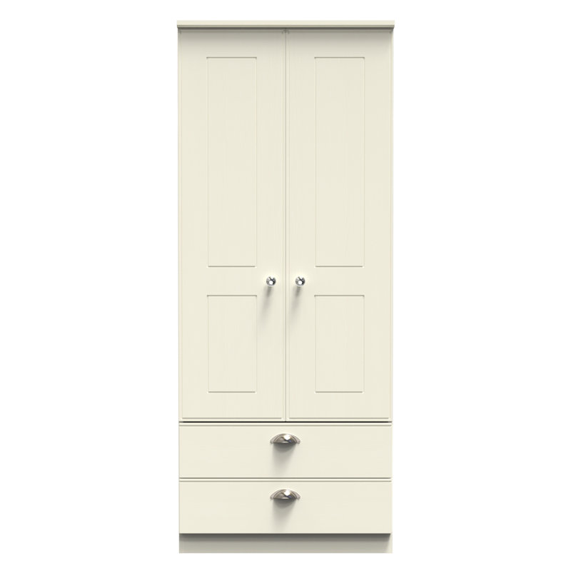 Conners Manufactured Wood Wardrobe, Cream Ash