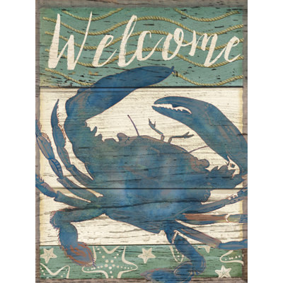 "Welcome Crab" par Beth Albert, impression sur toile tendue