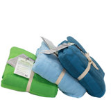Ensemble de serviettes de plage 3 pièces en coton / rayonne de bambou