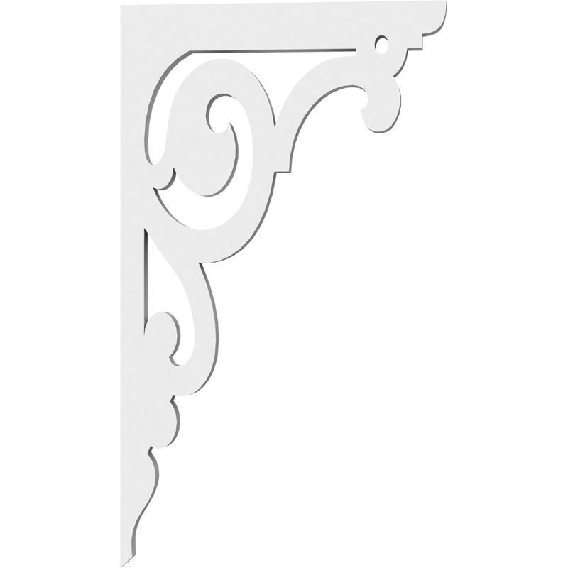 Support de qualité architecturale Hurley, L 5/8 po x P 7 1/2 po x H 13 po, Carrillo, PVC