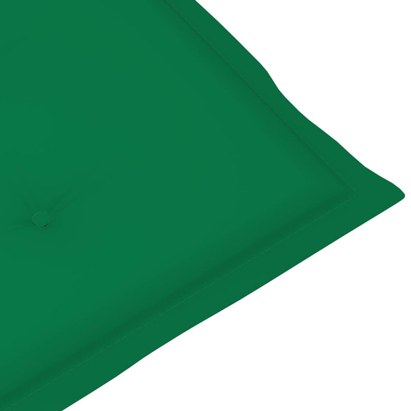 Chaise de patio en acacia avec coussin, Vert