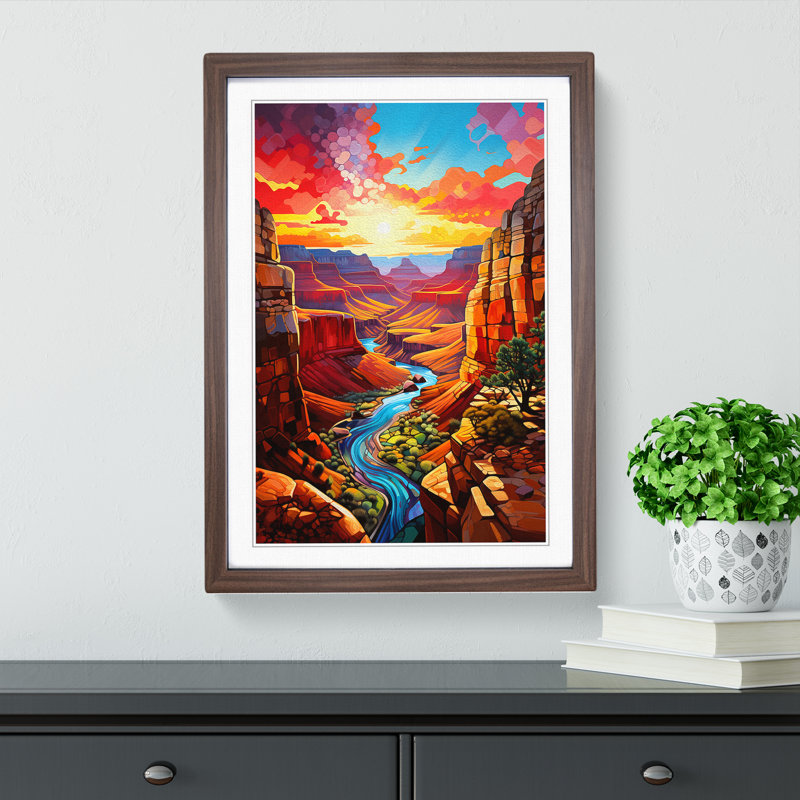 Grand Canyon Modern - Framed Print