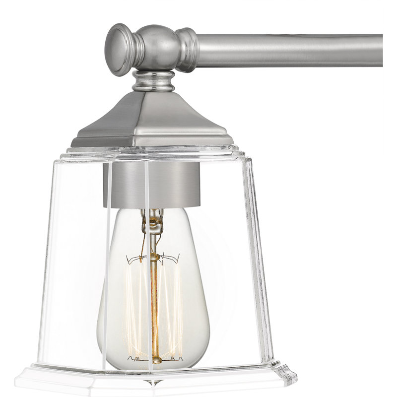 3 - Light Dimmable Vanity Light, Brushed Nickel