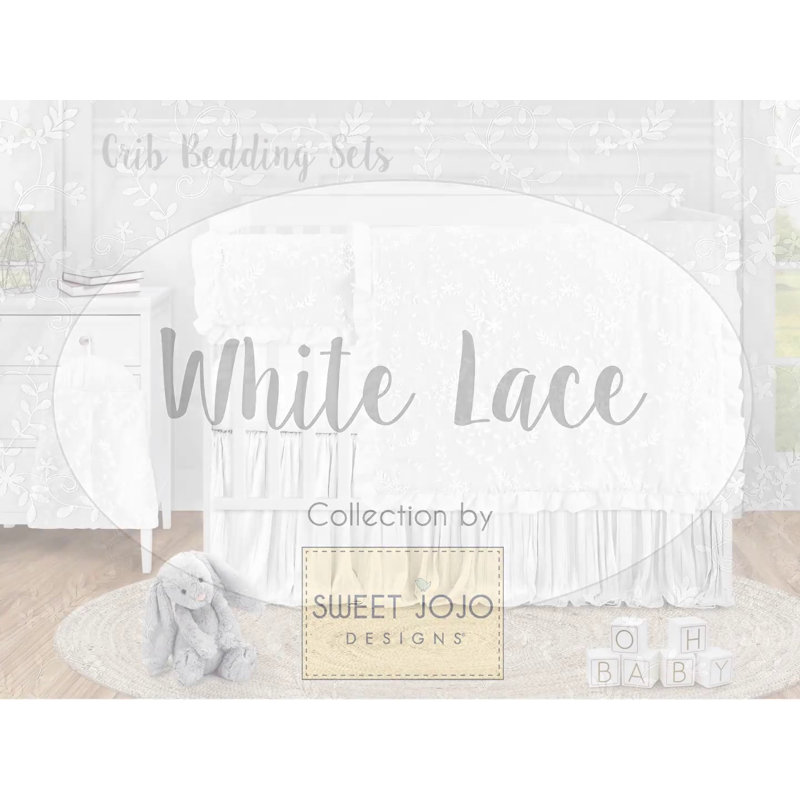 White Lace Fabric Memo Board with Button Detail