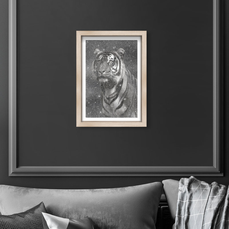 Hidden Strength III Print by Oliver Gal, 16.5" H x 11.5" W, Natural Oak Shadowbox
