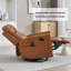 Fauteuil inclinable manuel pivotant en cuir avec massage thermique-2122972136