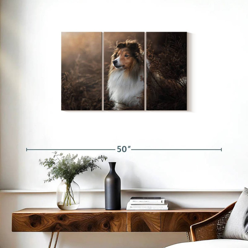 Brampt Gorgeous Sheltie Dog, 20" H x 33" W