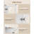 9 Tier Shoe Storage Cabinet, Modern Tall Shoe Cabinet with Adjustable Shelves, 25-30 Pairs, Display Case with Glass Doors & LED Lights, Tall Glass Cabinets for Hallway, White-201138438