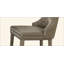 Ensemble de 2 chaises d'appoint en cuir synthétique et finition champagne Kacela