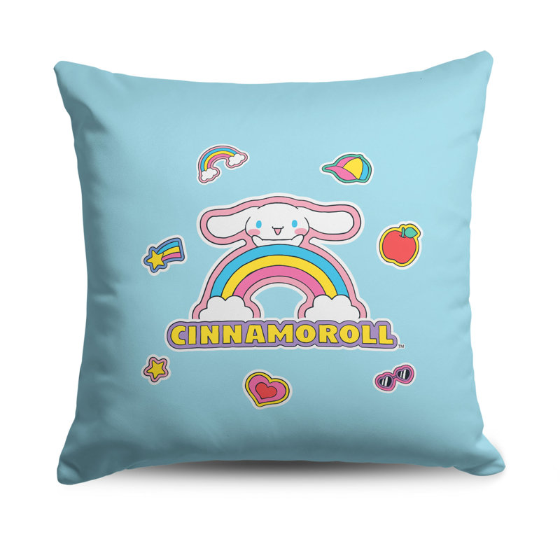 Coussin Sanni Cinnamoroll Cinnasticker 18 x 18 pouces