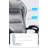 Faux leather office chair with reclining function