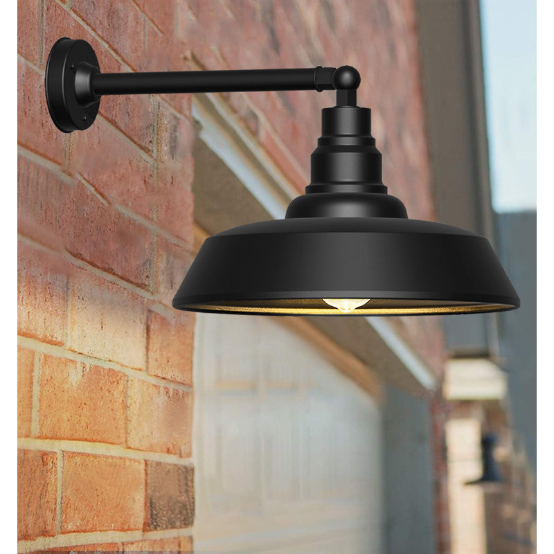 Lampe col de cygne extérieure, H 13,7 po x l 21 po x P 28 po