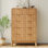 Fluted 5-Drawer Dresser With Curved Edges Design For Bedroom