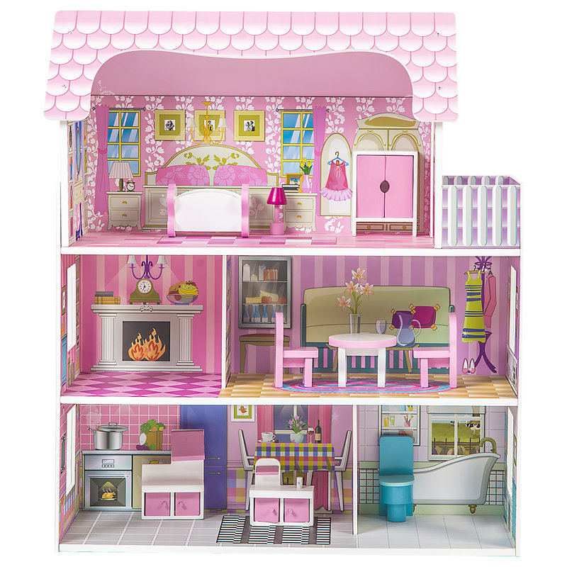 Gilberto Freeport Park 24cm W x 60cm D Indoor Manufactured Wood Playhouse