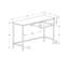 Bureau d'ordinateur, bureau personnel, ordinateur portable, L 48 po, stratifié de travail, métal, contemporain, moderne-1466275641