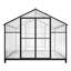 Serre en polycarbonate avec ventilation 83,96 po et support de croissance des plantes 151,9 po-118113250