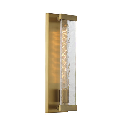 Belmeade 1 - Light Dimmable Flush Mount in Warm Brass