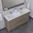 Feike 60'' Double Bathroom Vanity with Solid Surface Top-157448121
