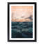 Ocean Beneath a Peach Sky - Picture Frame Graphic Art Print-56925390-56925391