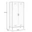 Nikeria 2 Door Steel Wardrobe-701286803