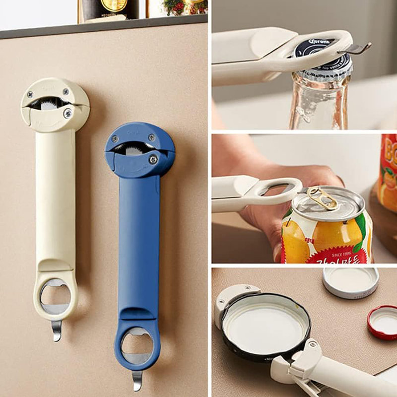 NIERBO Manual Jar Opener Can Opener, White