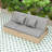 Adjustable Outdoor Double Sunbed, Wicker Rattan Patio Reclining Chairs with Cup Trays for Garden or Patio-606086798-606086793