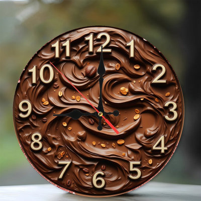 Horloge murale chocolat