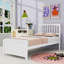 Lit plateforme simple en bois avec tête de lit et lattes-1518401156