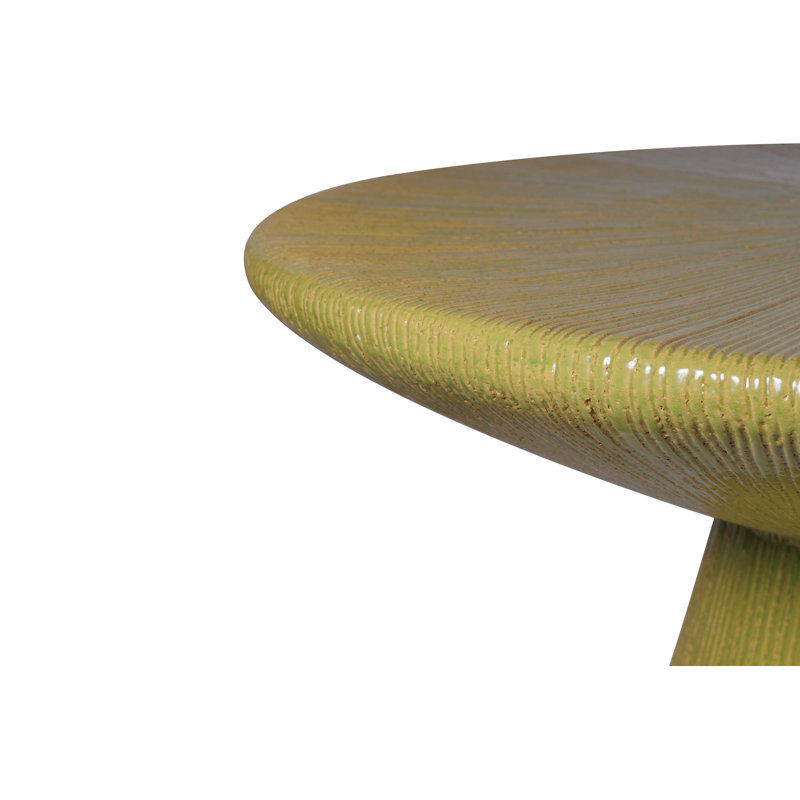 Ceramic Furniture Outdoor Round Coffee Table, Citrus