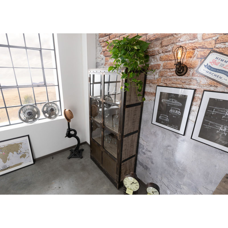 Heavy Industry Curio Cabinet, Brown
