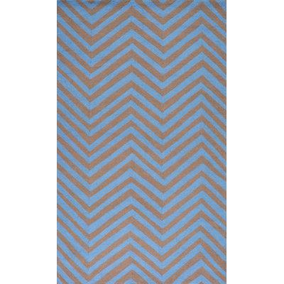 Tapis cappuccino à chevrons Wolfenbarger