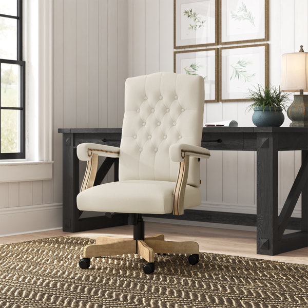 Laurel Foundry Modern Farmhouse Snead Executive Swivel Office Chair 