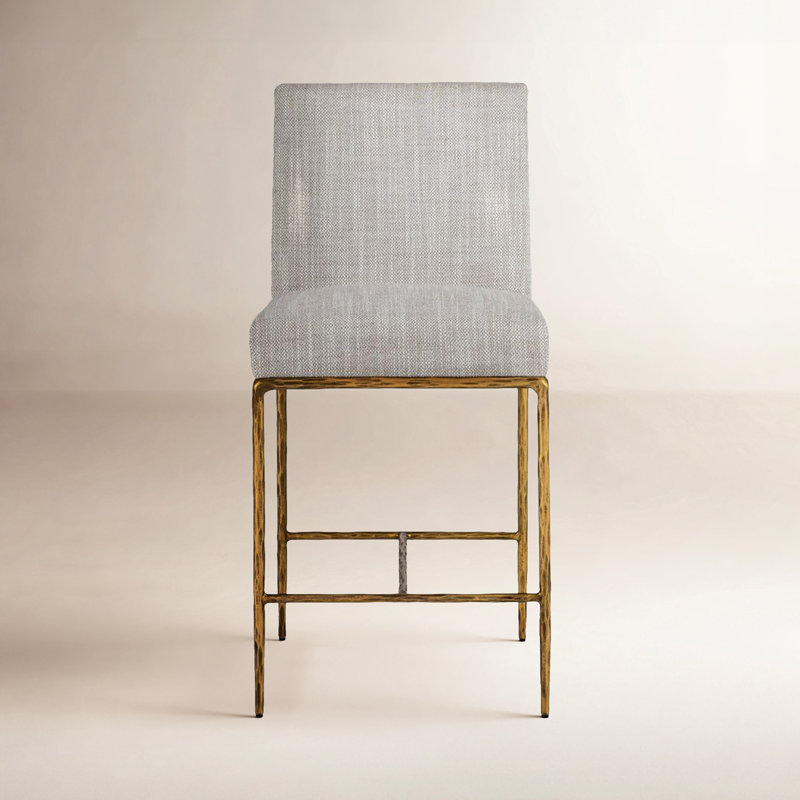 Northbrook Upholstered Counter Stool, Off White