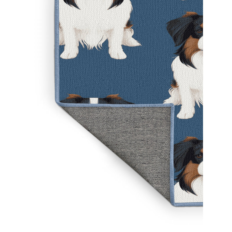  Tapis lavable pour chiens Stabyhoun, Rond 8 pi
