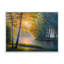 «Morning Summer With Beautiful River Spring Forest», peinture sur toile-60160547-60160536