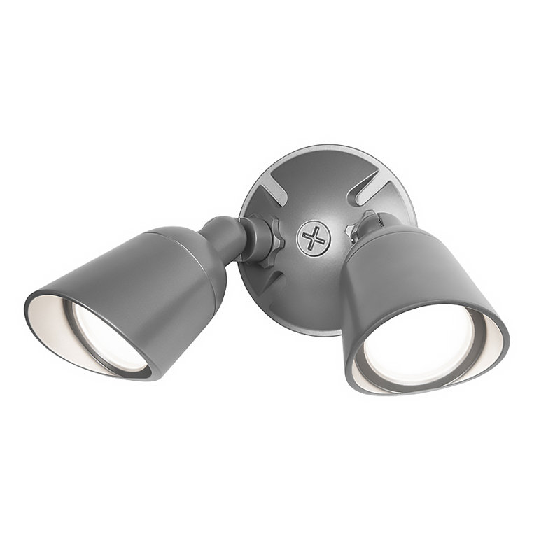 Endurance™ 2 - Head LED Hardwired Outdoor Security Flood Light, Architectural Graphite