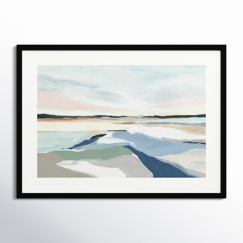 Seaside Day I by Isabelle Z, Black Framed Paper, 27" H x 37" W