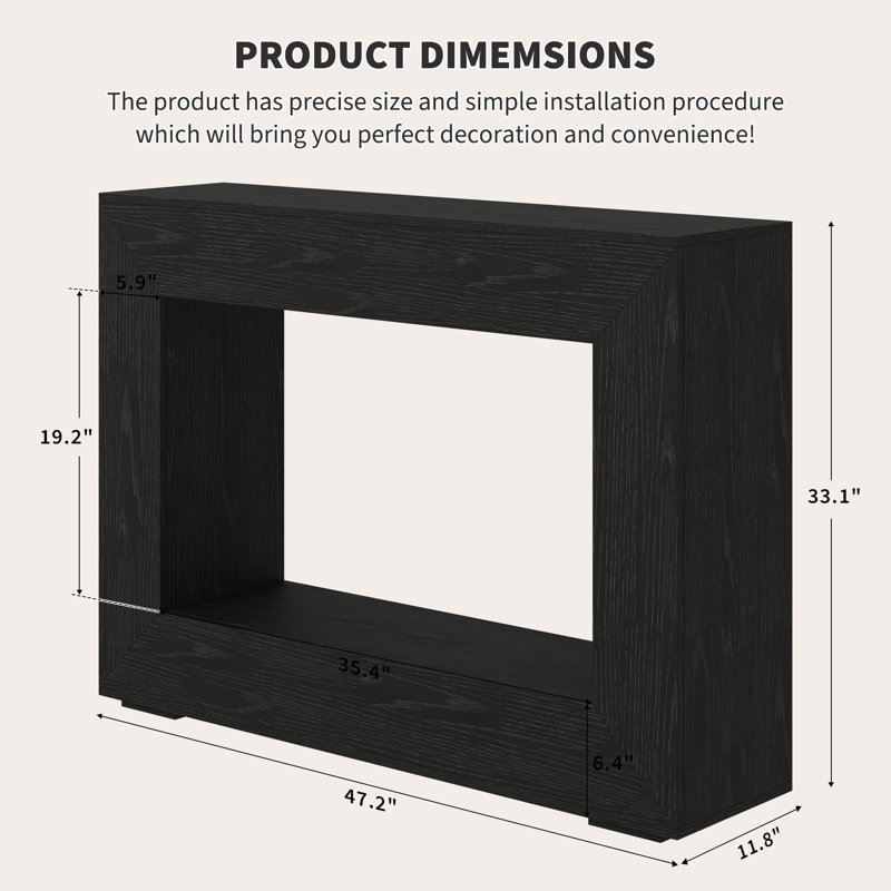 132cm Folding Table, Black