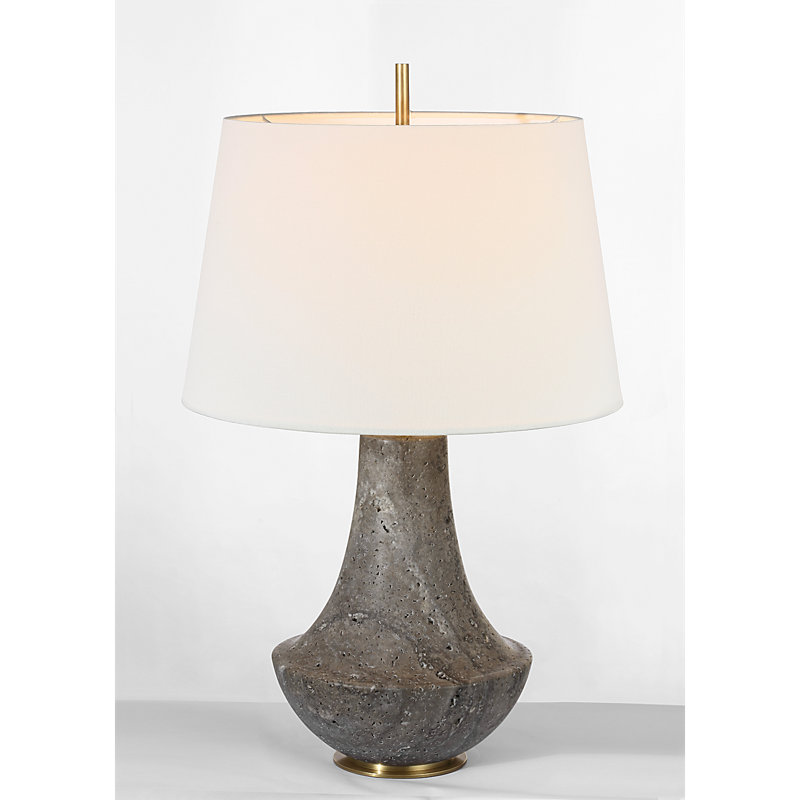 Thomas O'Brien Table Lamp, Dark Travertine