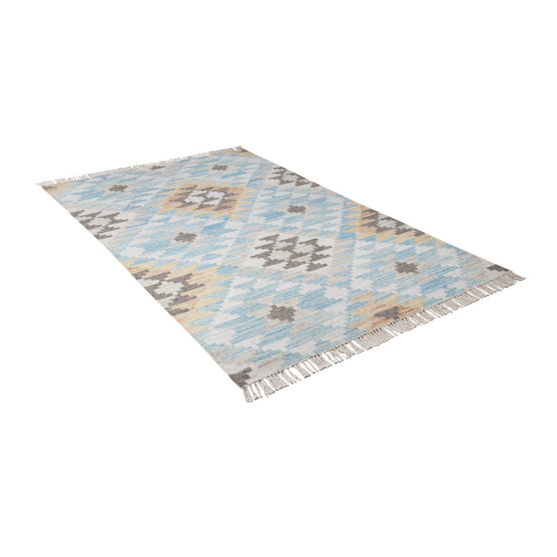 Vintage Southwestern Wool Hand Woven Area Rug, Runner 65 x 135cm