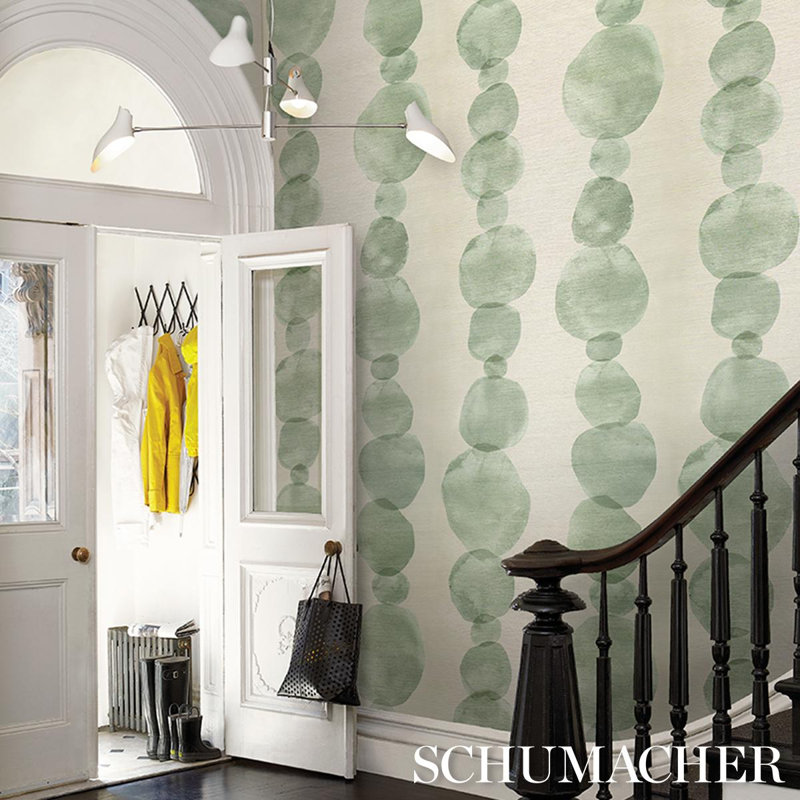 Schumacher X Backdrop Hyperion Sisal Wallpaper, Green