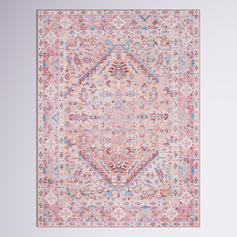 Layhill Performance Machine Washable Oriental Rug, Rectangle 5'3" x 7'6"