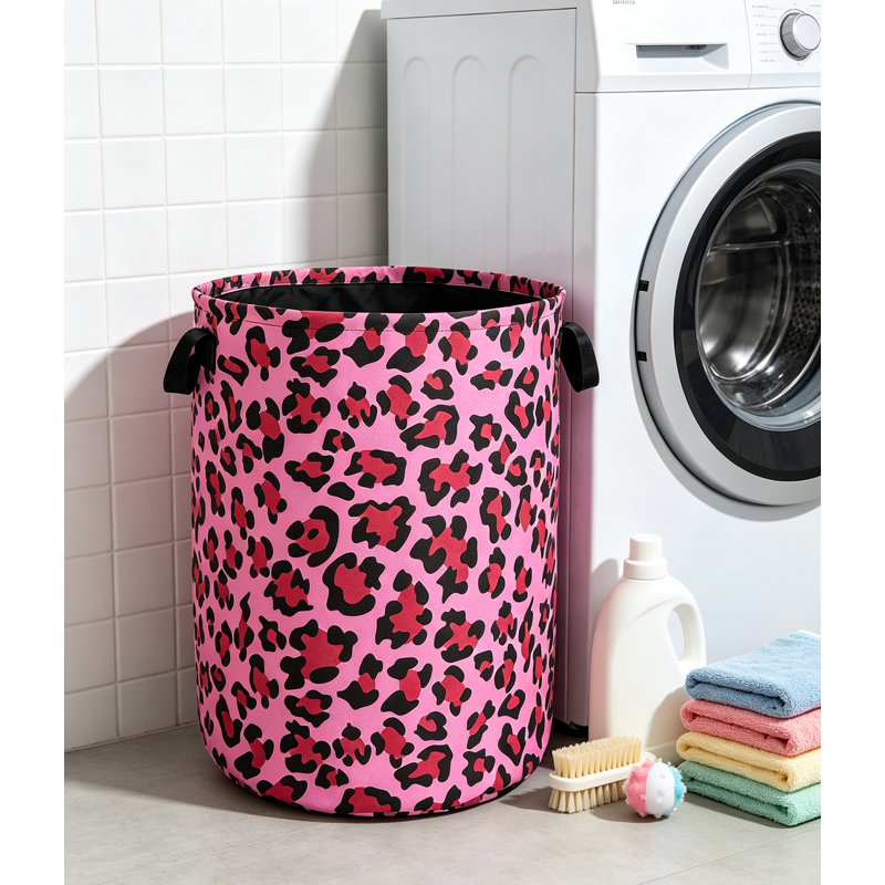 Collapsible Oxford Cloth Laundry Basket Freestanding Storage Bin with Reinforced Handles for Clothes Toys