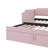 Daybed With Pop Up Trundle, Twin Size Upholstered In Velvet-1904828530