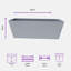 Bini Window Box, Contemporary Concrete Effect Plant Pot, Outdoor Windowsill Planter with Drainage Plug-592052485-592052486