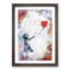 The Girl With A Red Balloon In Abstract by Banksy - Single Picture Frame Print on MDF-55737271-55737268