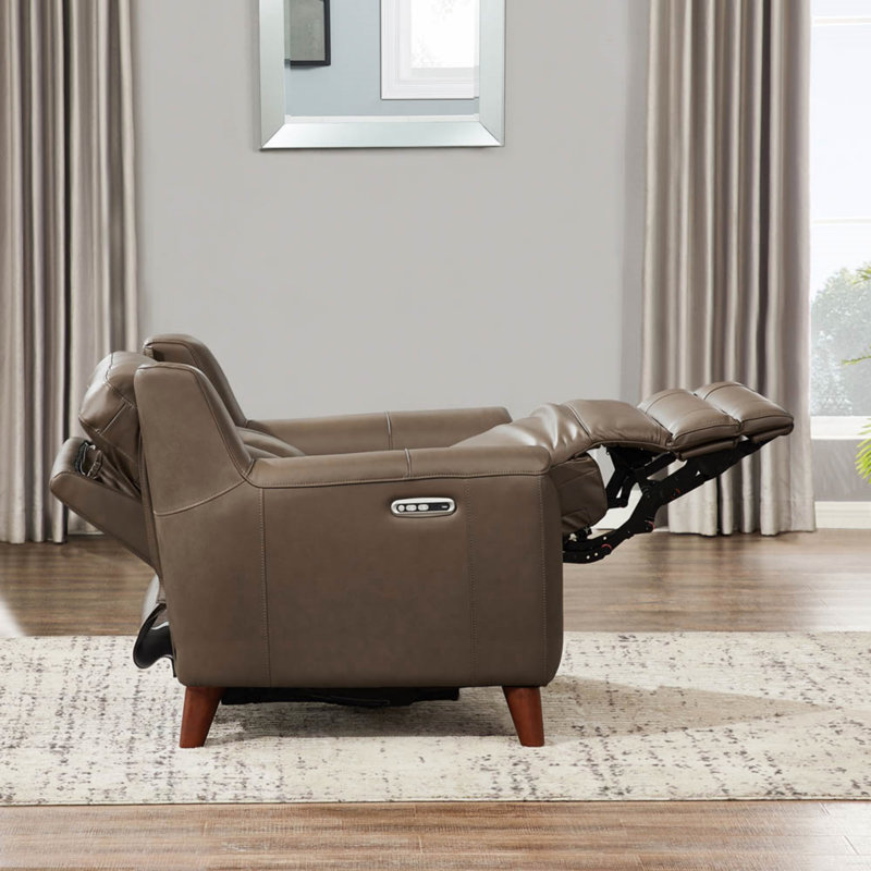 Fauteuil inclinable électrique Torino, Similicuir brun