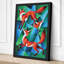 Interlocking Horses Geometric - Wrapped Canvas-1475150220-1475150223
